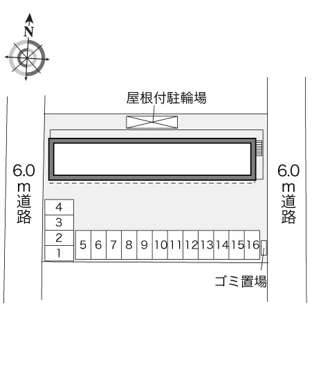 ★手数料０円★岡山市中区土田　月極駐車場（LP）